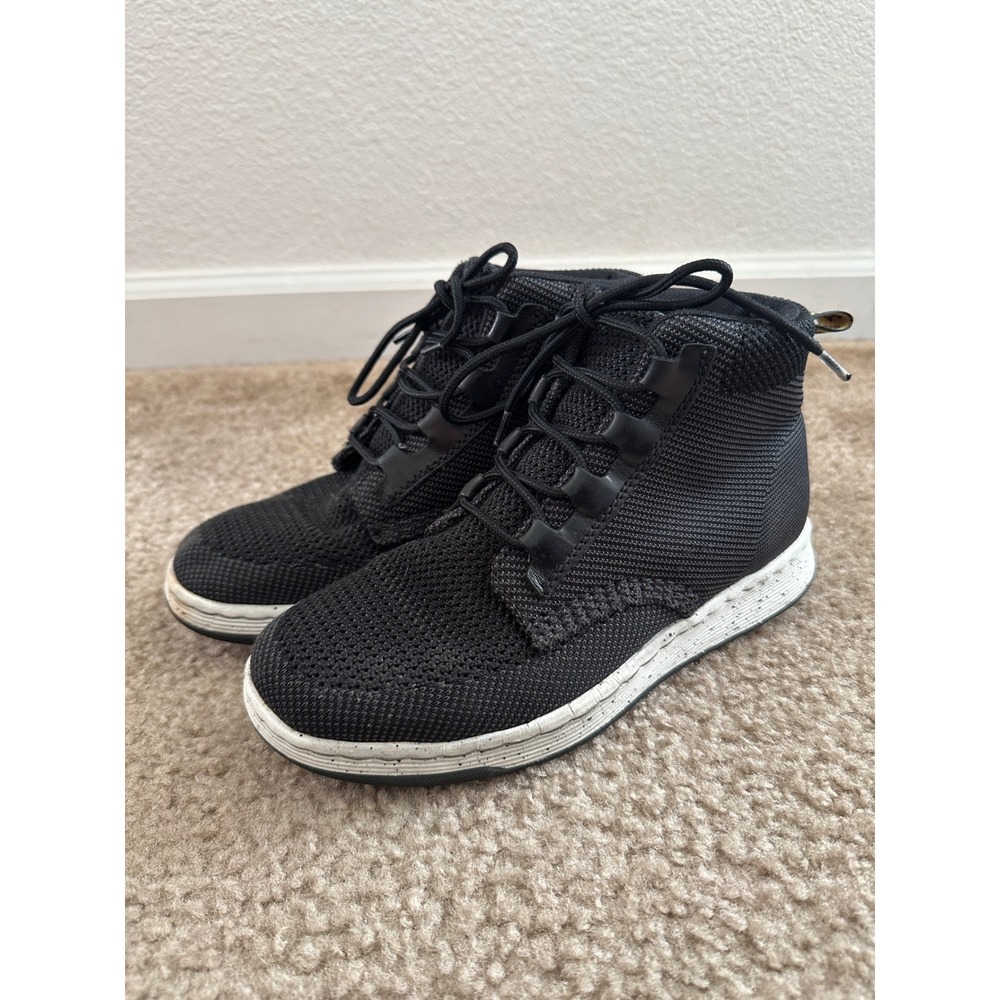 Dr. Martens Telkes Knit Boots Womens 7 Black Mesh Lightweight Sneakers